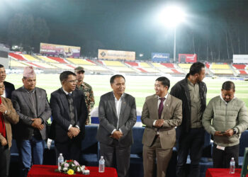 त्रिवि क्रिकेट रंगशाला प्यारापिट र फ्लडलाइट सहित तयार, क्यानलाई हस्तान्तरण