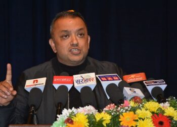 कम्युनिस्टको डरले कम्युनिस्टसँगै तालमेल गर्नुपर्ने अवस्था अन्त्य गरौँ : महामन्त्री थापा