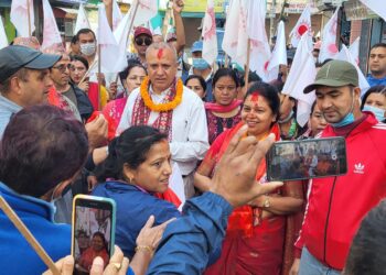 काठमाडौंस्थित ३२ वडामा गठबन्धनलाई हराउँदै एमालेको प्यानलै विजयी
