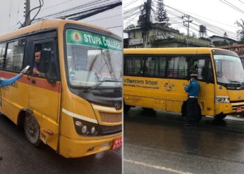काठमाडौंमा मापसे गरी स्कुल बस चलाउने ६ जना कारबाहीमा