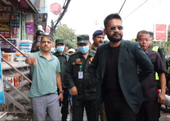 बिहानै बानेश्वरमा मेयर बालेन्द्र- अन्डरग्राउण्ड पार्किङका सटर हटाउन निर्देशन