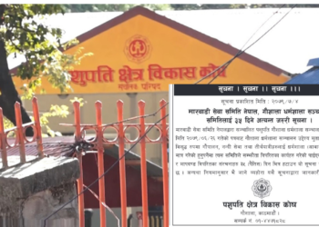 पशुपति क्षेत्रमा मारवाडी सेवा समितिले मापदण्डविपरीत बनाइएका संरचना ३५ दिनभित्र हटाउनुपर्ने
