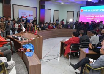 ओलीले गरे प्रधानमन्त्री बन्न पार्टी कार्यालयमा स्वस्ति शान्ति