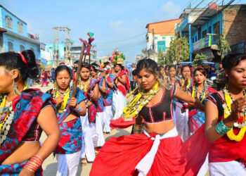 नयाँ वर्षका रूपमा माघीपर्व मनाउँदै थारू समुदाय