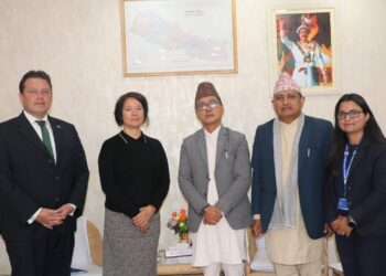 उपप्रधानमन्त्री लिङ्देन र नेपालका लागि युरोपियन युनियनका राजदूत डिप्रेजबीच भेटवार्ता