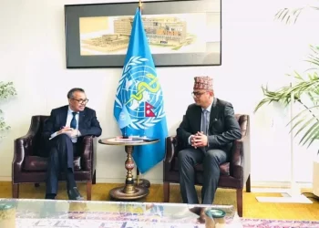 स्वास्थ्यमन्त्री र डब्लुएचओका महानिर्देशकबीच भेटवार्ता