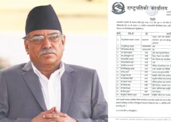 १२ जना नवनियुक्त मन्त्रीले लिए शपथ