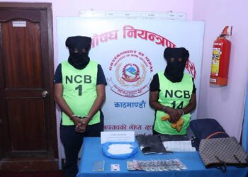 २ करोड ३३ लाख मूल्य बराबरको कोकिनसहित दुई जना विदेशी पक्राउ