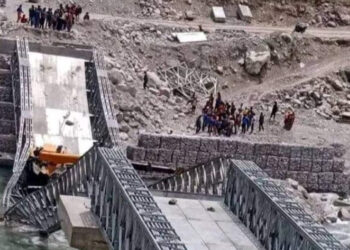 भेरी नदीमा निर्माणाधीन बेलिब्रिज भाँचिदा ६ जना घाइते