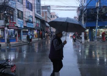काठमाडौँसहित देशका अधिकांश स्थानमा वर्षा