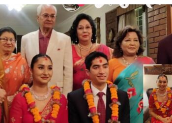 देउवापुत्र जयवीर र कभर गायिका शिवानाले गरे इन्गेजमेन्ट