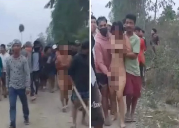 भारतको मणिपुरमा सडकमा महिलालाई नाङ्गै हिँडाएर सामूहिक बलात्कार