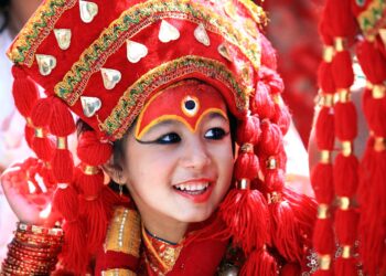 वसन्तपुरमा जीवित देवी कुमारीको सामूहिक पूजा