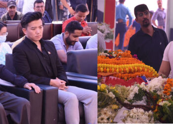 विदेशबाट आइपुगे नेम्वाङका दुबै छोरा, पार्थिव शरीर पार्टी कार्यालयबाट लगियो घर