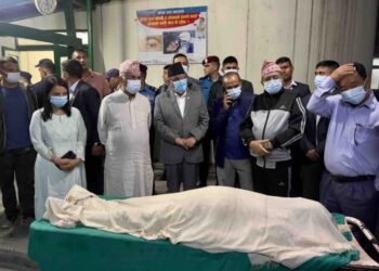 नेम्वाङको पार्थिव शरीर दिनभरि पार्टी कार्यालयमा राखिने