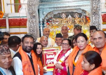 राष्ट्रपति पौडेलले गरे जानकी मन्दिरमा पूजापाठ