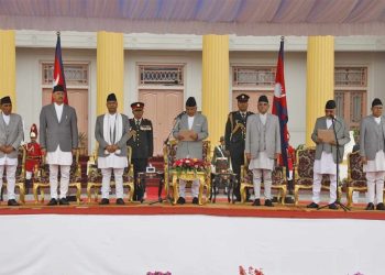 प्रधानमन्त्री ओलीले लिए  पद तथा गोपनीयताको शपथ