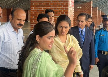 भारतीय युवा तथा खेलकुद राज्यमन्त्री रक्षा खड्से काठमाडौंमा
