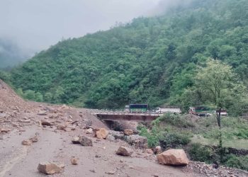 पहिरोले अवरुद्ध भयो कालीगण्डकी करिडोर