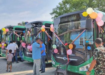 इटहरीमा आजदेखि सुरू भयो बिजुली बस सेवा