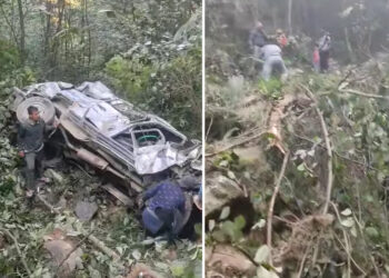 रामेछापमा गाडी दुर्घटना हुँदा ५ जनाको मृत्यु, तीन घाइते