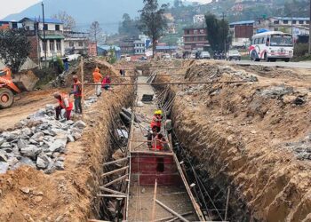भक्तपुरको सूर्यविनायक–जगाती सडकमा आवत जावत गर्न समस्या