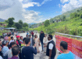 जग्गा मिचिएको भन्दै धादिङ–धार्के सडकखण्डअन्तर्गत सडकमै तारबार