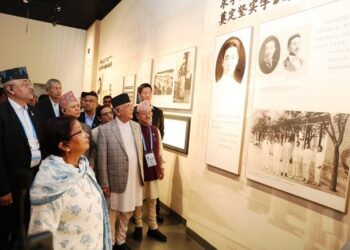 प्रधानमन्त्री ओलीले गरे चाउ सङ्ग्रहालयको अवलोकन