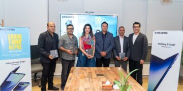 सामसङ नेपालले गर्यो शार्क ट्याङ्क नेपालका शार्कहरूलाई ग्यालेक्सी जेड फोल्ड–७ प्रस्तुत